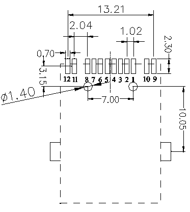 Magnetisches SMD Jack 10/100Mbps ultra flaches Verbindungsstück Rj45 LPJ19911ADNL