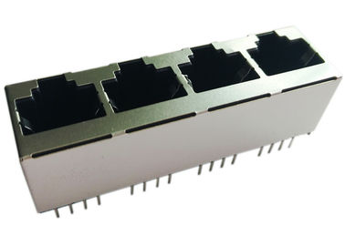 vertikaler Berg 1x4 180 Grad, Spitzen-Eintritt LPJEF5240DNL gerades 8P8C 4x Rj45