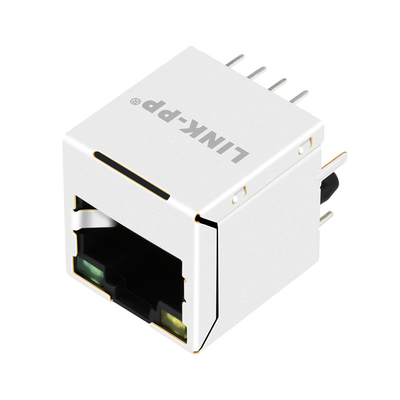 Kompatible LINK-PP 10G Basis-t vertikales Rj45 Magjack UDE RV8-ZZ-0026 mit Gelbem/Grün geführt