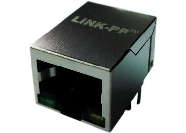 1x RJ45 LPJ0011BENL rechtwinklig, 10/100M Magnetics-Transformator integriert