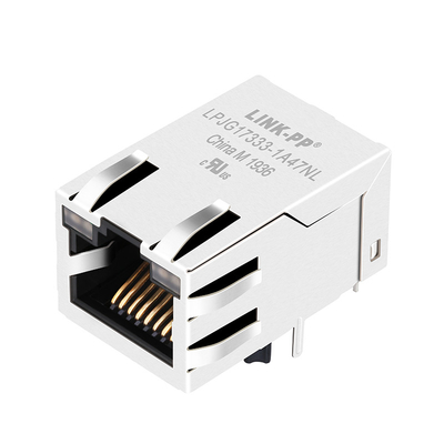 RTA-1S4A9W1F kompatible LPJG17333-1A47NL Basis-t 1000 RJ45 Jack Magnetic Connector Tab Up