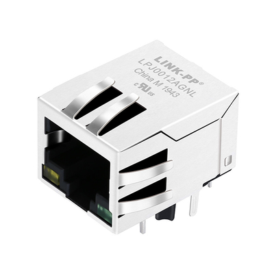 Einzelner Hafen Jack With LED LPJ0012AGNL 10/100Base-T RJ45