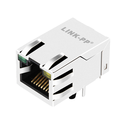0875-1AX1-E3 magnetisches RJ45 Jack 1000BASE-T Tab Up G/Y LED