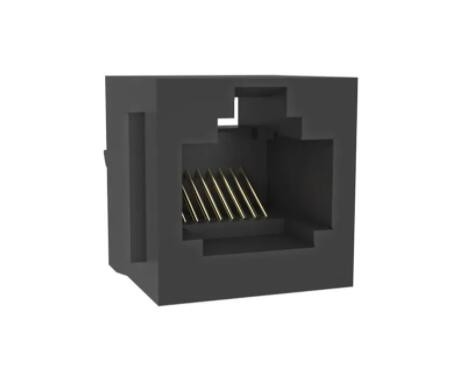 RJE08188001F einzelnes Port-RJ45 8P8C vertikaler Jack Ethernet Modular Connectors Unshield OHNE LED
