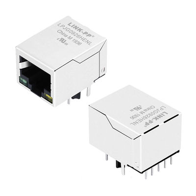 A70-112-331N126 Tab Down Ethernet Magnetic RJ45 Verbindungsstück mit POE+ LPJG0926HENL