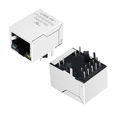 2337992-8 1000 Base-T Single-Port POE RJ45 Ethernet Jack Tab Down
