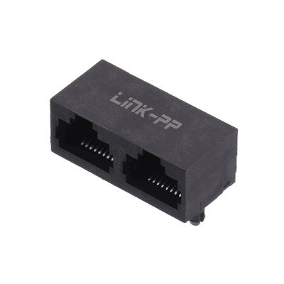 Doppel-Port Unshielded 8p8c 1x2 RJ45 Jack Connector E5J88-00AJG2-L