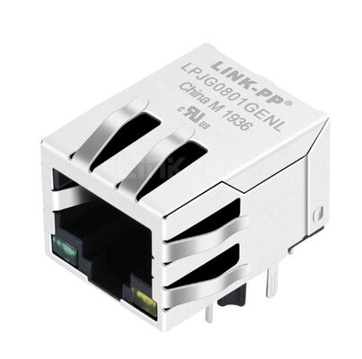 48F-01GYD2NL 1000BASE-T RJ45 Magnet Jack Einfachanschluss durch Loch