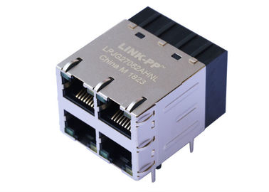 Verbindungsstück Magjack 1000Base-T 4 Hafen-Gigabit POE RJ45 mit LED LPJG27082AHNL