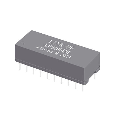 HST-2027 DAR Dual Port 10/100 BASE-T THT 24 Pin Ethernet Transformer Modules LP2064NL