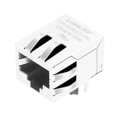 Einzelne Port-RJ45 modulare Steckfassungen HR901131C LPJG0801CNL RJ45 ohne LED Emi Finger