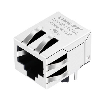 RB1-105B8K1A magnetisches RJ45 Jack 10/100Base-T Vorsprung-unten PWB Jack