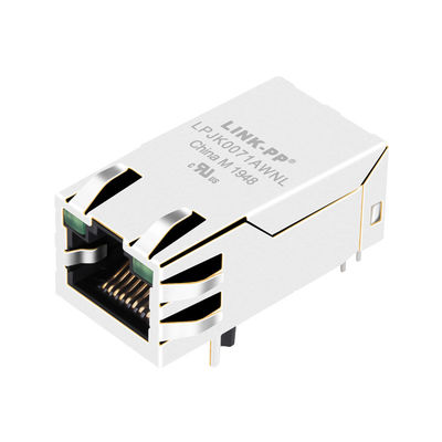 0826-1G1T-23-F RJ45 Magnetic Jack Tab-up 12 Adern 1000Base-T