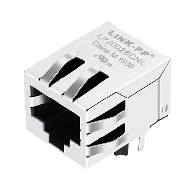 J0026D11 RJ45 Netz-Kabelsteckfassung der Basis-t 8p8c Tab Down des Netz-Verbindungsstück-100