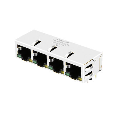 JXD0-4005NL RJ45 weiblicher Stecker 1x4 Port 8pin mit LED