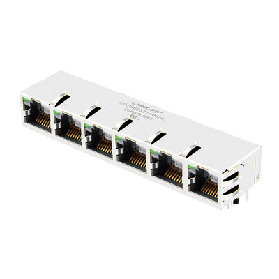 JG0-0070NL Gigabit Lan 1x6 Hafen registrierte Ethernet-Verbindungsstücke des Steckfassungs-Internet-RJ45