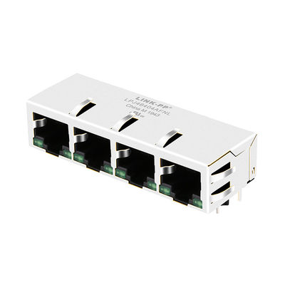 grüne LED Rj45 Verbindungsstücke 4x10/100Mbps PulseJack JX80-0022NL/LPJ46404AFNL
