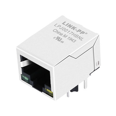 JD0-0011NL eins Hafen RJ45 Jack mit 10/100 Basis-t Magnetics-Seiten-Eintritt