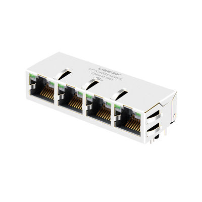 JG0-0026NL 100/1000 Hafen-industrielles Ethernet-Verbindungsstück magnetisches RJ45 Jack Basis--t1x4
