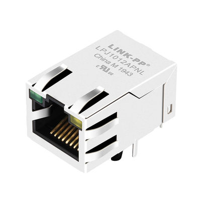 PWB, das magnetisches RJ45 Jack weibliches w/LEDs J1012F21RNL, LPJ1012APNL anbringt