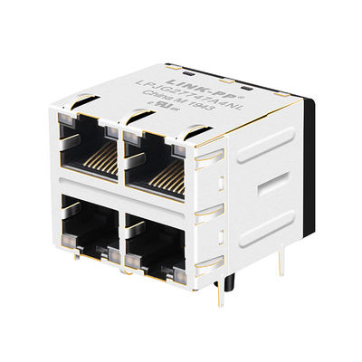 JXC0-0351NL multi- Hafen RJ45 2 x 2 Verbindungsstücke mit LED PWB Jack