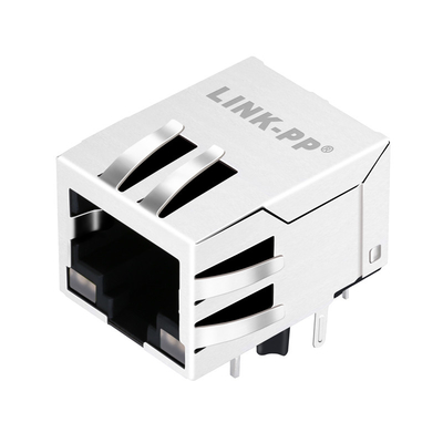 G15-111T-038E 10G Basis-t Tab Down 1 abgeschirmtes Portverbindungsstück des Ethernet-RJ45 mit geführt