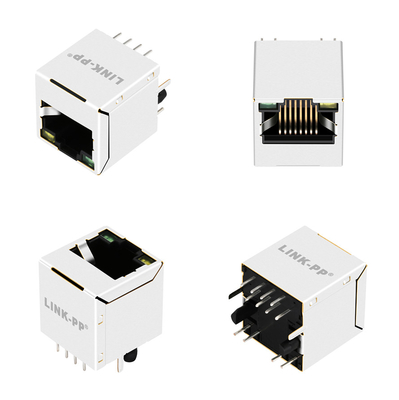 10G Hafen vertikales Rj45 magnetischer Jack V8BR-1AX1-JK der Basis--t1x1