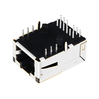 G10-1GHN-056 1 Port-Tab Up 10G Basis--tflaches Verbindungsstück Rj45 schirmte mit EMI Finger ab