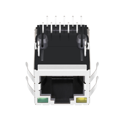 JXD1-9025NL 10/100 Basis-t Tab Up 1 Port-Verbindungsstück Rj45 abgeschirmt mit Gelbem/Grün geführt