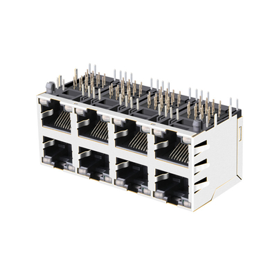 JX0B-3051NL multi Portverbindungsstück 1000 des Basis--t2x4 Hafen-Rj45 mit Grün-gelber LED