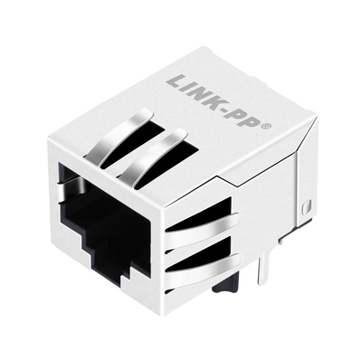 10/100 Basis-t JV026I21NLT Tab Down 1 Port-Rj45 Ethernet Jack Shielded Without Led