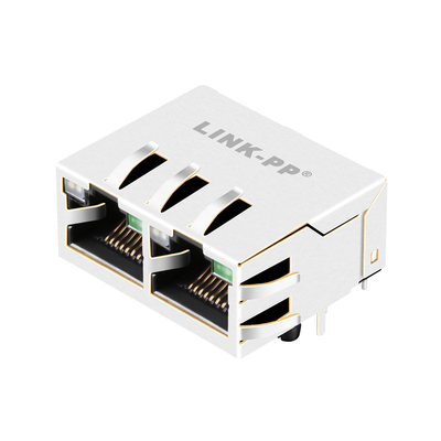 JTL-U1003NL 10G Hafen Rj45 Jack With Green-Basis--ttab up shieldeds 1x2 - gelbe/grüne LED