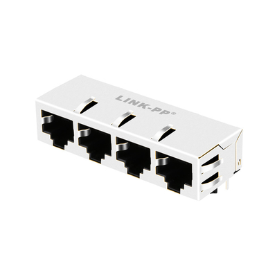 1x4 Basis-t RJ45 magnetischer Jack 13P8C des Hafen-JT8-4000HL 10G ohne LED