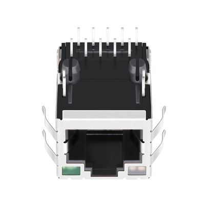 10G Vorsprung der Basis--tjt7-1115nl HERAUF 1 Port-RJ45 magnetischer Jack With Green-- gelbe/grüne LED