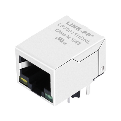 HFJ11-2450E-S1L21RL Tab Down 10/100 Basis-t RJ45 Jack Connectors Yellow/grüne LED mit Magnetics
