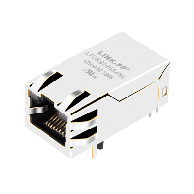 G27-122T-141B einzelne Port-10G Basis-t magnetisches Rj45 Jack Tab Up With GY/GY LED