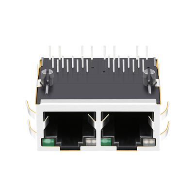 2250309-1 1X2 Basis-t Rj45 Jack Connector Tab Up Green färben sich des Hafen-10G gelb,/grüne LED