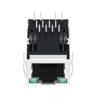 SI-80024-F 100 Portvorsprung Basis--t1 HERAUF RJ45 weiblicher Jack With Green/grüne LED