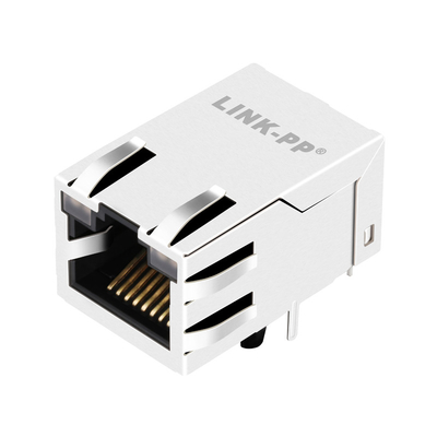 08B0-1B1T-06-F 100 BASE-T magnetischer RJ45 Steckfassung 1X1 Hafen Tab Up GO/GO LED