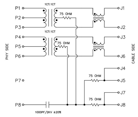 Einzelner Hafen VERTIKALES RJ45 Jack 8PIN JXD2 0Z14NL 100BASE-T führte NICHT