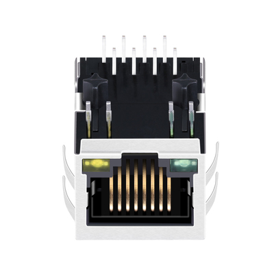 ARJM11A1-009-AB-EW2 100 BASE-T 8P8C einzelnes Port-RJ45 magnetisches Verbindungsstück Tab Down