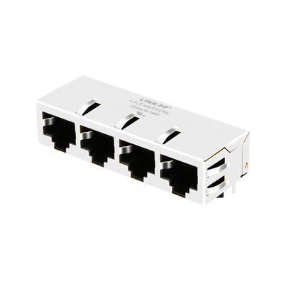 J8064E64NL ohne LED 1x4 Basis-t Tab Down LPJF46204CNL des Hafen-Ethernet-RJ45 Jack 100