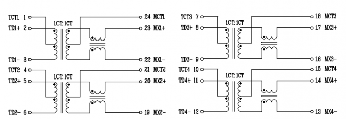 BASIS GST5009 LF 1000 - Standard t-MAGNETICS-MODUL-IEEE 802.3ab für 1000 BASE-T